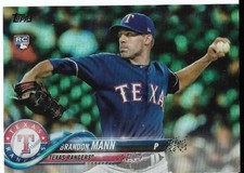 2018 Topps Update Foil #US208 Brandon Mann RC Texas Rangers