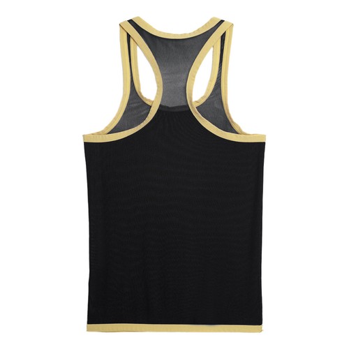 Camiseta sin mangas de malla transparente transpirable para hombre espalda deportiva y de verano - Imagen 8 de 65