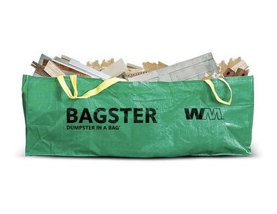 Waste Management Bagster Dumpster In A Bag 8' x 4' x 2'6'' 3CUY 3300lb Weight