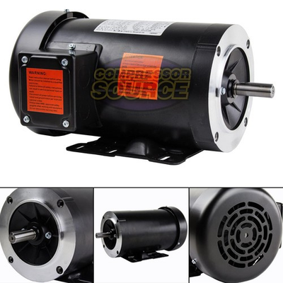 #ad #ad 2 HP Electric Motor 3 Phase 56C Frame 1800 RPM TEFC 208 230 460 Volt $439.95