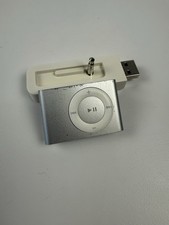 Apple iPod Shuffle 2nd Generation A1204 1GB Silver w/ Charging Dock Tested