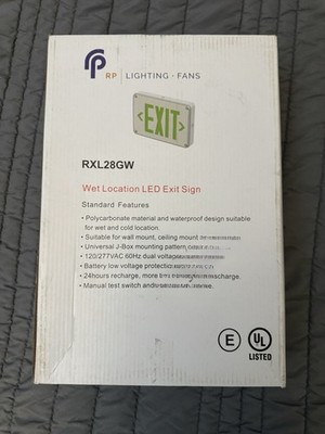 EDGR W 2 RMR El M4 Emergency Exit Sign Wall Mounting Brackets