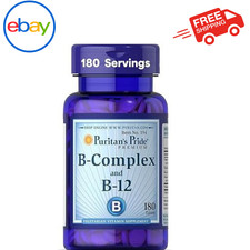 Puritan's Pride Vitamin B-Complex and Vitamin B-12, 180 Count