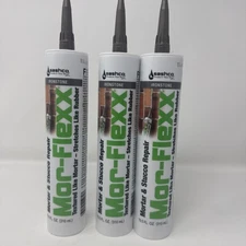 3 Mor Flexx Acrylic Latex Caulk Flexible 10.5Oz Ironstone Textured Mortar Stucco