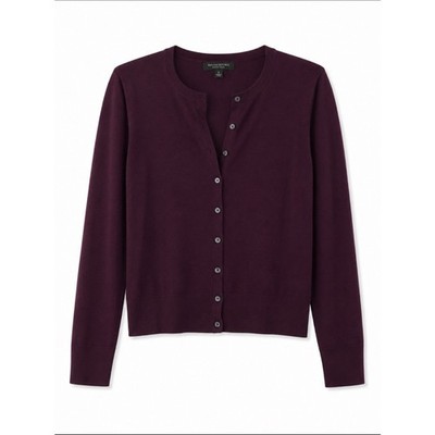 Banana Republic Merino Wool Button Cardigan Purple Medium