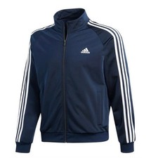 Adidas Men's Navy Track Jacket Size Large Full Zip NEW