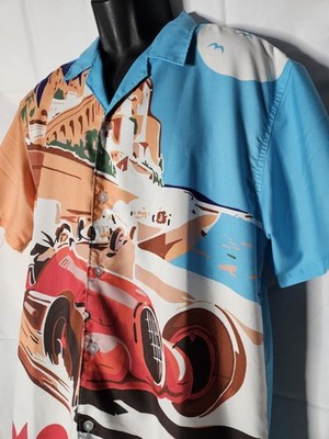 Brandmakers Group Shirt Size Medium Monaco Graphic Button up new