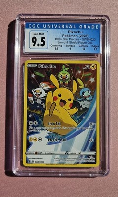 Pokemon Pikachu Swsh020 Blue Label CGC 9.5 - Sword Shield Figure