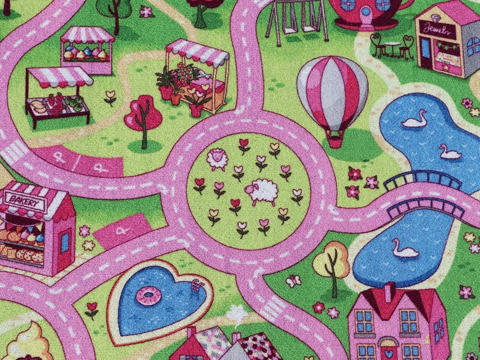 Spielteppich SWEETCITY Kinderteppich Straßenteppich Auto Wohnteppich versch Größ - Bild 4 von 4