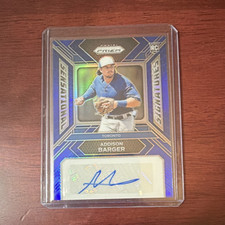 2024 Panini Prizm Sensational Signatures Blue Prizm Addison Barger RC Auto /49