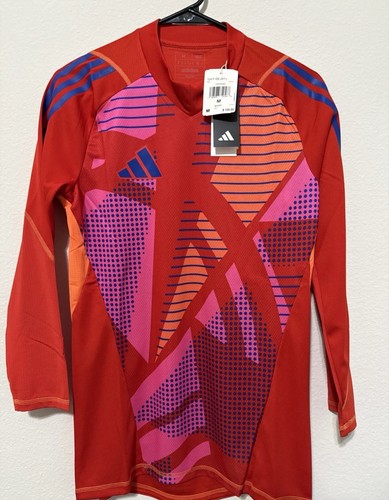 Camiseta deportiva roja Adidas Tiro 24 Pro portero manga larga para hombre talla mediana IN0419 - Imagen 1 de 5