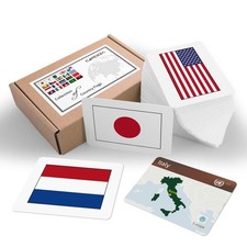 Flags of the World Educational Flashcards