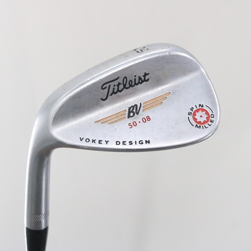 Titleist Vokey Spin Milled Tour Chrome Gap Wedge 50 Deg 50.08 Steel LH C-155002 - Picture 1 of 6