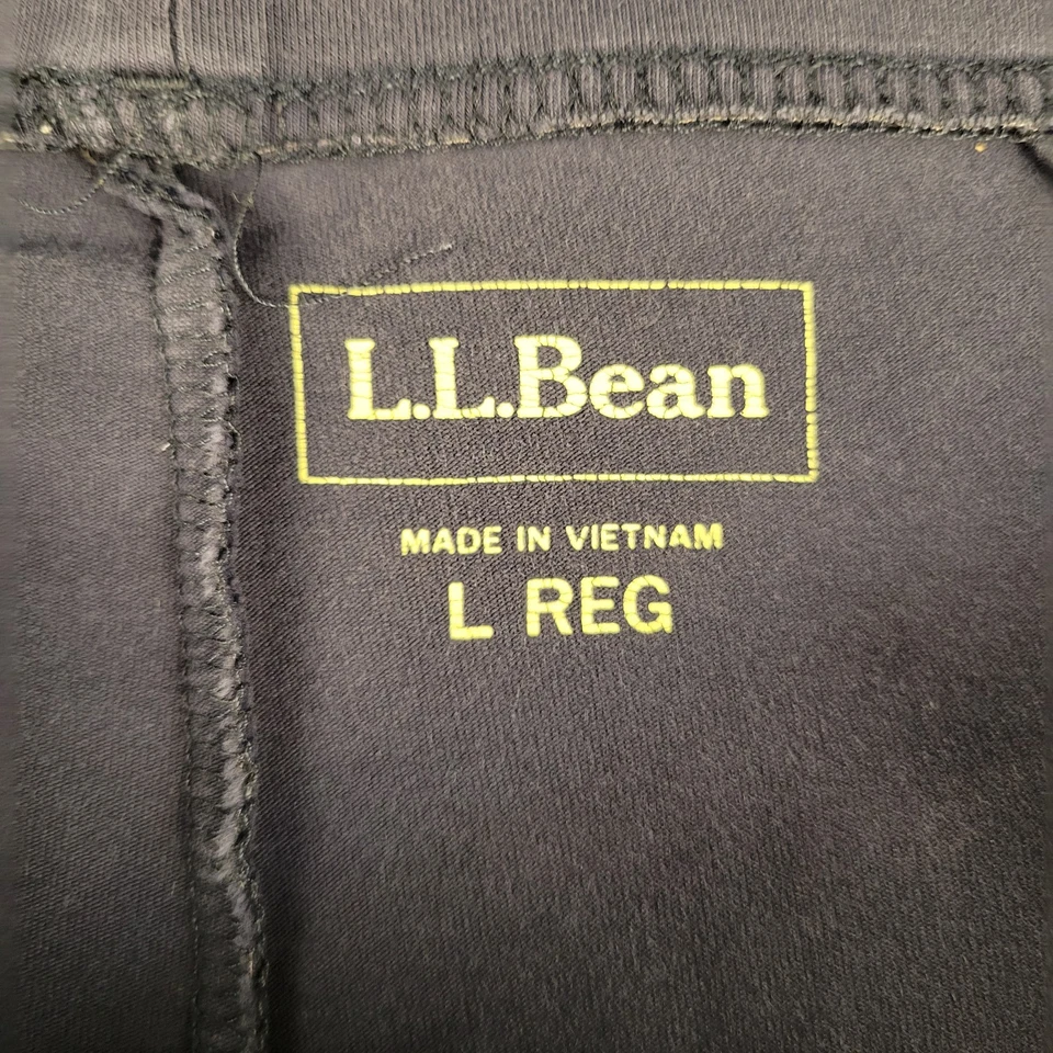 Pantalones deportivos LL Bean para mujer grandes azules cintura elástica relajados cómodos suaves Foto 3 de 4