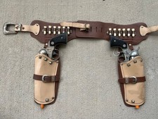 Nice Nichols Stallion .38's Gunfighter  holster set toy cap gun pistols bullets