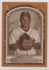 2020 Bowman Chrome Farm to Fame Orange Refractor /25 Ivan Rodriguez #FTF-IR HOF