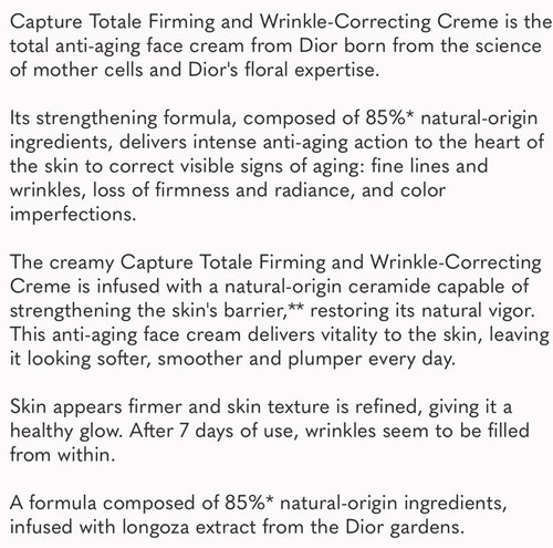 DIOR Capture Totale Cell Energy Creme ~ For Face&Neck ~ 15ml/0.53 oz NWOB Sealed - Picture 6 of 6