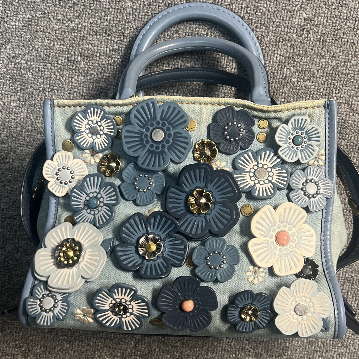 Coach Blue Floral Bags & Handbags for Women for sale | eBay