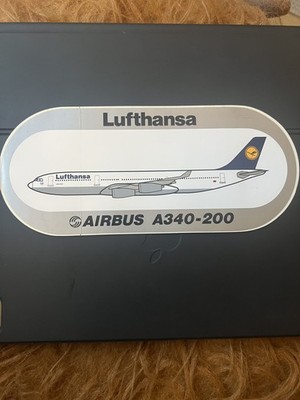 Werbeaufkleber Lufthansa Airbus A340-200 New Old Stock