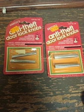 NIB Vintage Door Lock Knobs-Custom Accessories, Inc- 2 Pack #97778