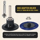 Dura-Gold 78-Piece Grinding Disc Set - 36/60/80 Grit With Backing Pad