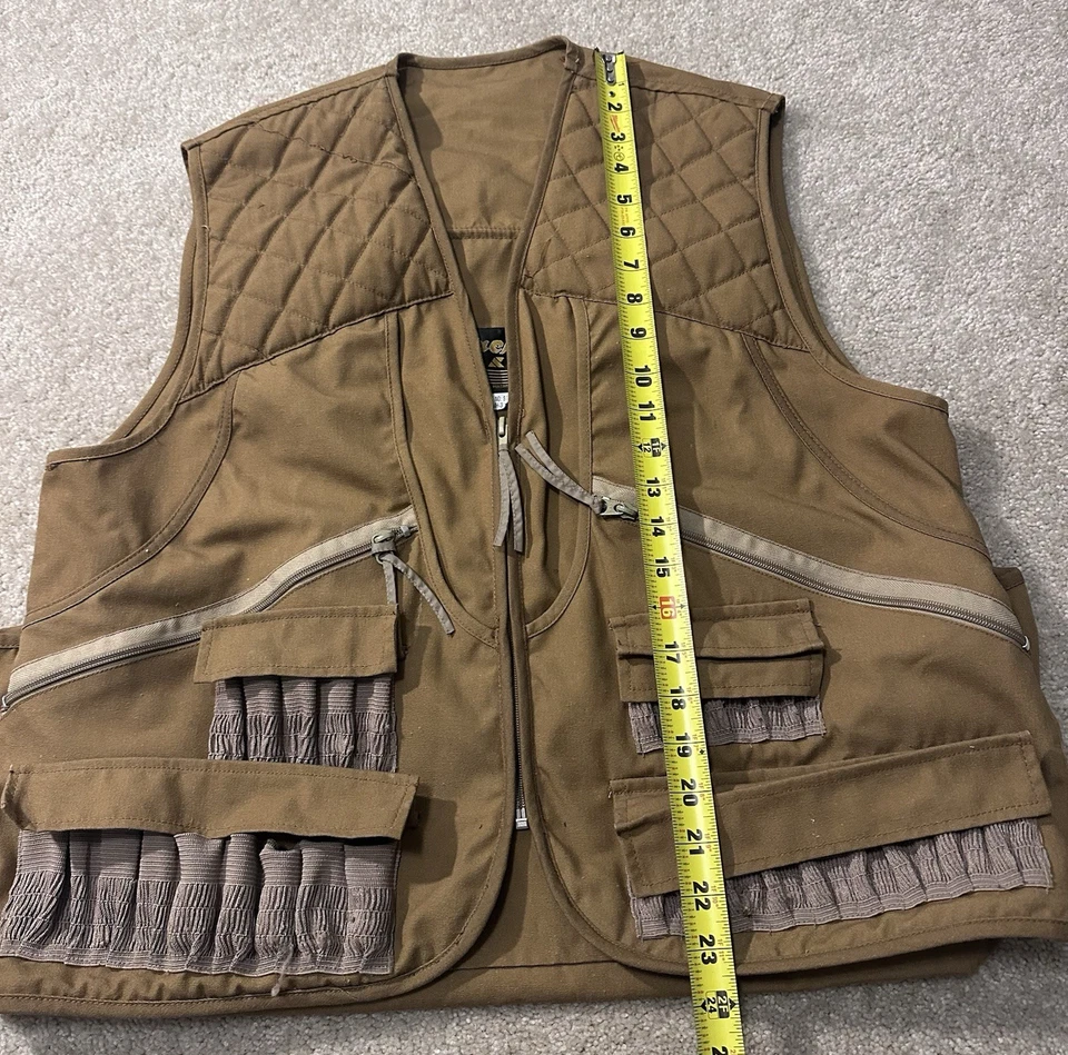 GAMEHIDE Men's Size Medium ChukkarUpland Hunting Vest Multi Pockets Shell Loops - Image 2 of 4