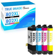4PK 802XL Ink Cartridges For Epsn. WorkForce Pro WF-4720 WF-4730 WF-4740 EC-4040