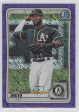 2020 Bowman Chrome Purple Shimmer Refractor Jorge Mateo Jurickson Profar kr0