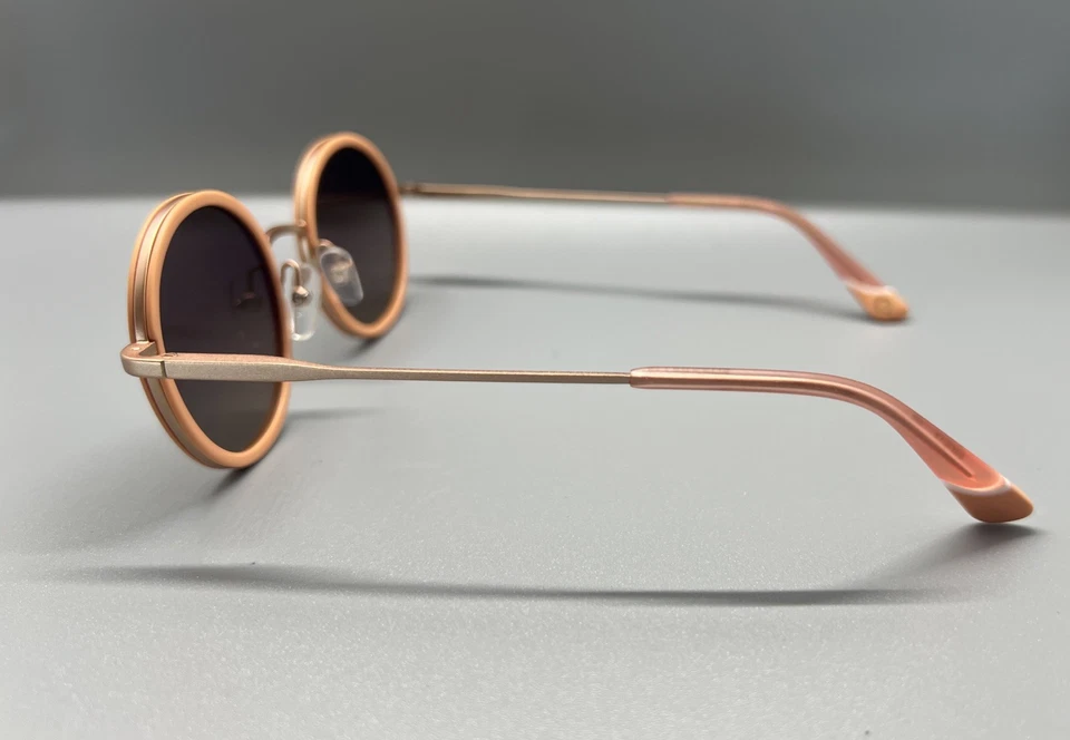 Gafas de sol Etnia Barcelona redondas oro rosa/melocotón degradado 51-21-145 España como nuevas Foto 4 de 4