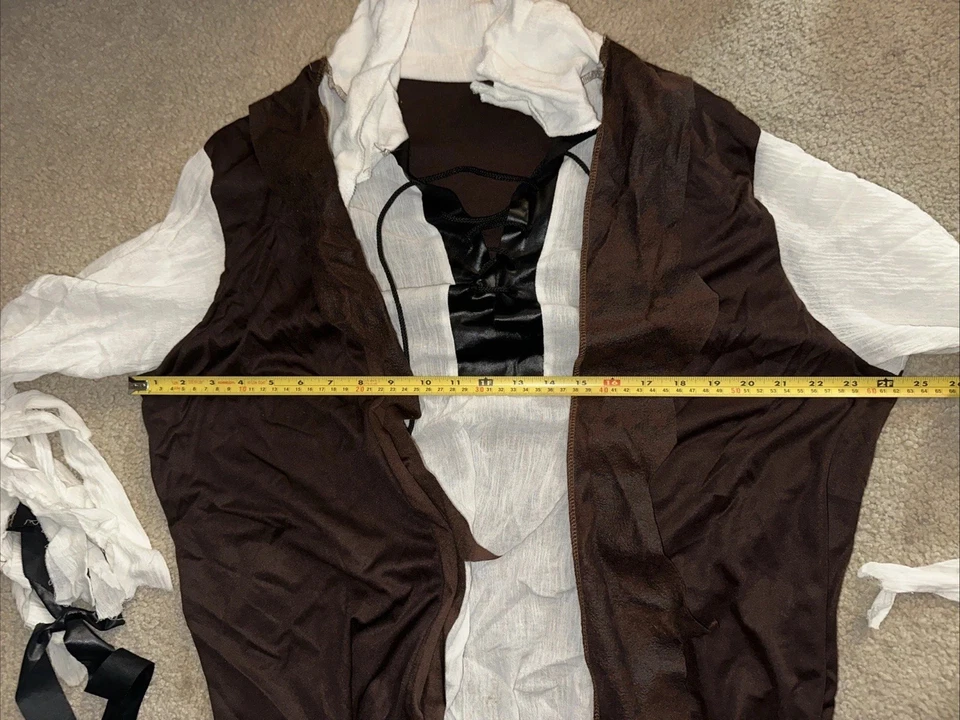 Disfraz de Halloween Rubíes Náufrago Pirata Elegante Vestir Adulto Grande Solo Top Foto 3 de 4