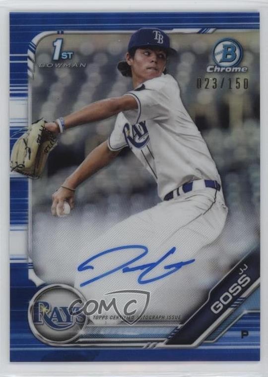 2019 Bowman Draft Chrome Pick Blue Refractor 23/150 JJ Goss #CDA-JJG Auto 10yf