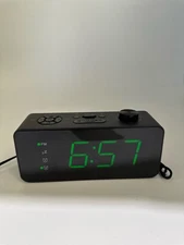 Insignia Digital AM/FM Dual Alarm Clock - Black - 4-Level Dimmer