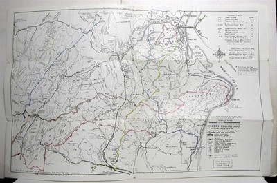 1958 Hikers Region Map #16, Dunderberg & West Mt. NY (William Hoeferlin)
