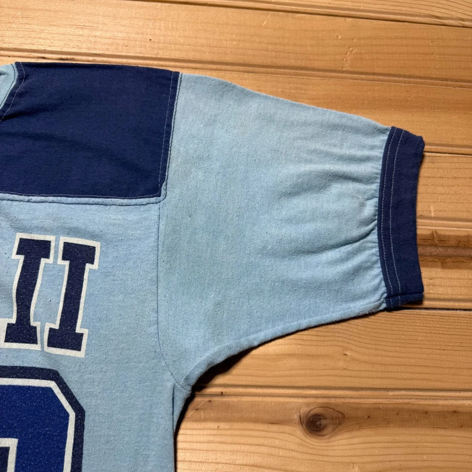 Camiseta deportiva de fútbol americano vintage años 70 80 Hawaii #80 camiseta con timbre para hombre talla pequeña Foto 4 de 4