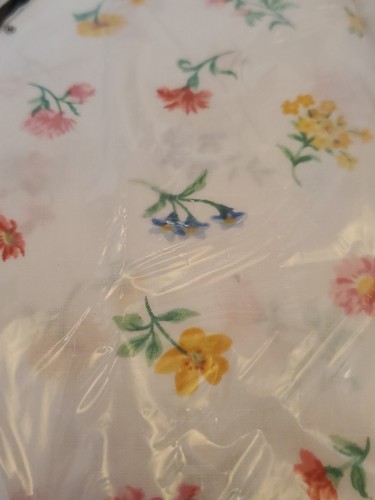 VTG 1990s Fieldcrest FULL Sheet Set both Flat & Fitted Alpine Flowers RARE 💐 - Picture 2 of 6