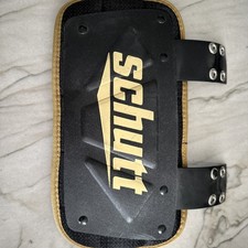 Schutt Varsity Black And Gold Chrome Football Back Plate Adult