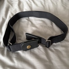 Elastyczny pasek bez klamry 32"-56" plus stretch - czarny 