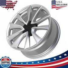 19 Inch 19 X 8.5 Wheel Rim For 2017-2023 Tesla Model 3 Silver Alloy
