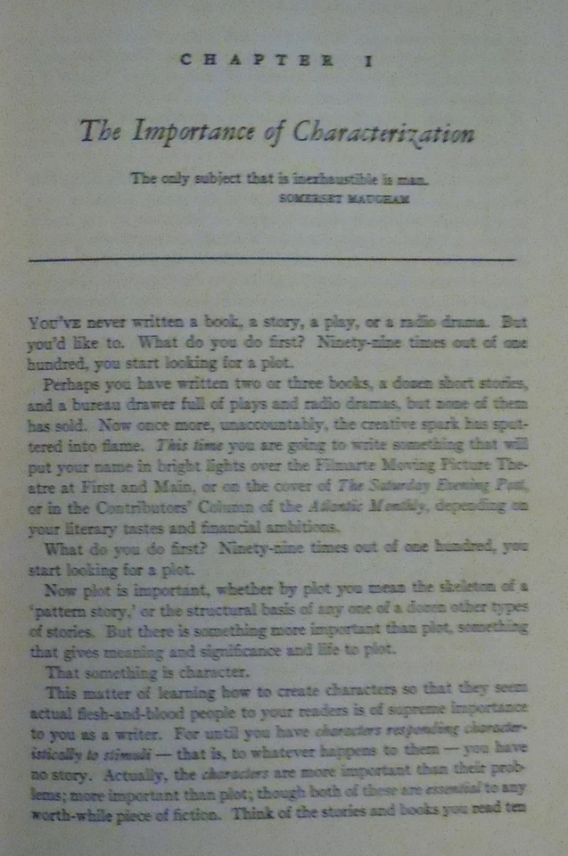 CHARACTERS MAKE YOUR STORY by Maren Elwood 1959 WARMLY INSCRIBED BY AUTHOR - Image 4 of 4