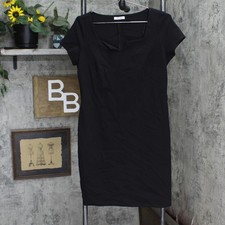 Nine West Womens V Neck Knit Sheath Dress 165f87bfc44b63 Black M