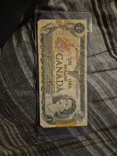 1973 Canadian One Dollar Bill Circulated