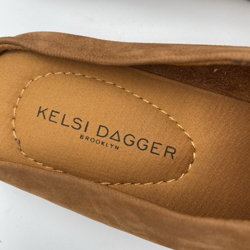 Kelsi Dagger Brooklyn Fox Marrón Warner Cuero Suave Mula 6.5 Sin Cordones Minimalista - Imagen 3 de 8
