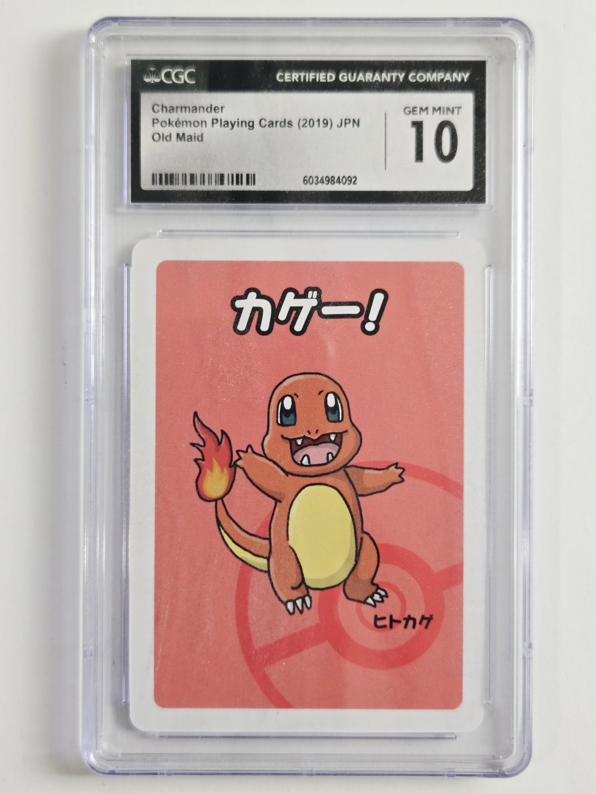 2019 Pokemon Japanese Playing Cards Old Maid Charmander CGC 10