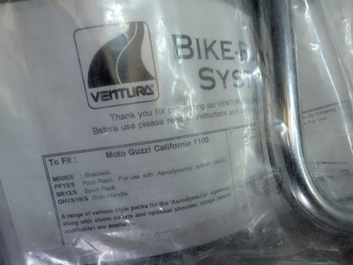 Moto Guzzi California 1100 Ventura Rear Luggage Rack Brackets #MOTOH - Picture 2 of 9