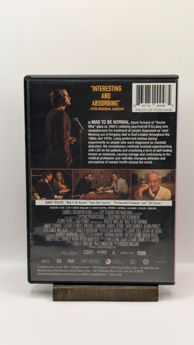 Mad To Be Normal (DVD, 2018) David Tennant Elisabeth Moss RARE AF OOP - Picture 2 of 2