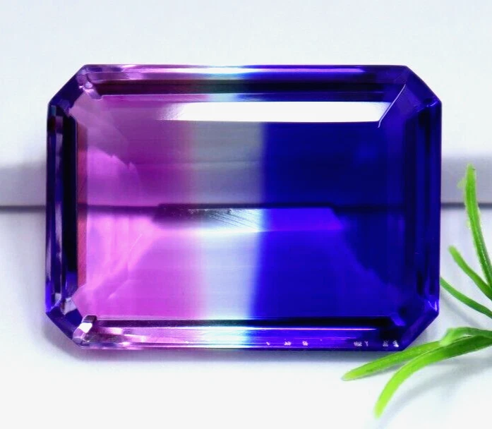 Lab-Created Tourmaline 152 Ct Brazilian Multicolor Emerald Cut Loose Gemstone - Image 2 of 4