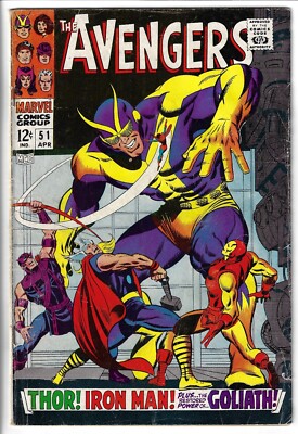 Avengers #51 (1968) John Buscema Cover Goliath