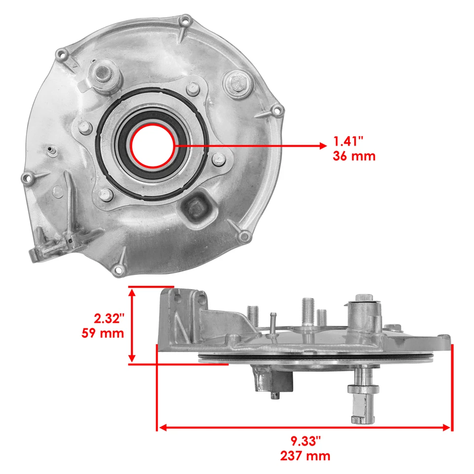 Rear Brake Panel & Drum For Fourtrax 300 TRX300 TRX300FW 1988-2000 43100-HC4-010 - Image 2 of 4
