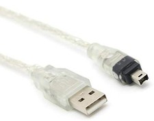 6ft 1.8m USB to Firewire IEEE 1394 4 Pin iLink Adapter Data Cable