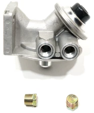 Diesel Fuel Filter Base Hand Priming 3/8" NPT Threaded Inlet Outlet 1-14 Spin On